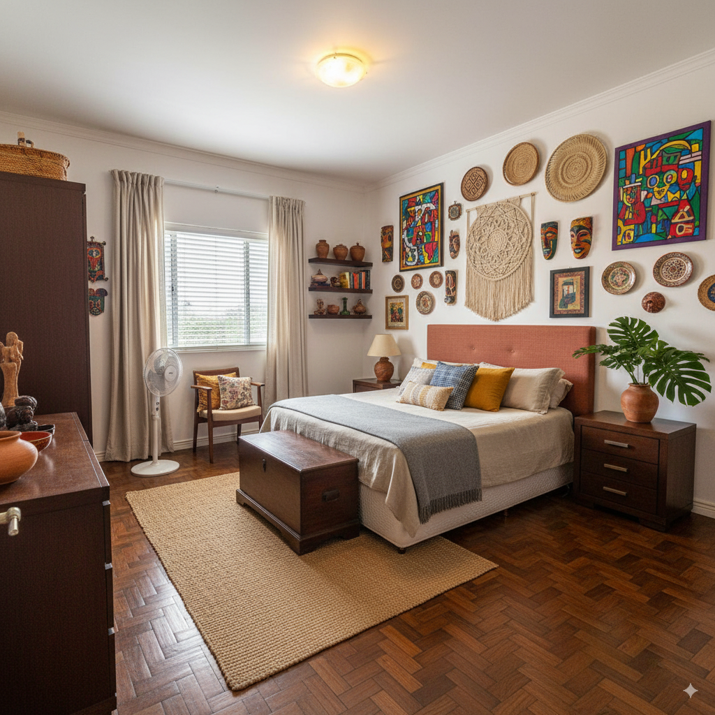 Quarto decorado - imóvel entre USP e UFSCar